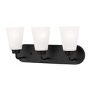 Three Light Wall / Bath<br /><span style="color:#4AB0CE;">Entrega: 4-10 dias en USA</span><br /><span style="color:#4AB0CE;font-size:60%;">PREGUNTE POR ENTREGA EN PANAMA</span><br />Collection: Kerrville<br />Finish: Midnight Black
