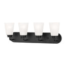 Generation Lighting - 4415204-112 - Four Light Wall / Bath - Kerrville - Midnight Black