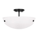 Two Light Semi-Flush Convertible Pendant<br /><span style="color:#4AB0CE;">Entrega: 4-10 dias en USA</span><br /><span style="color:#4AB0CE;font-size:60%;">PREGUNTE POR ENTREGA EN PANAMA</span><br />Collection: Kerrville<br />Finish: Midnight Black