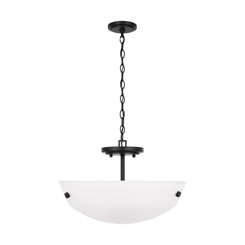 Two Light Semi-Flush Convertible Pendant<br /><span style="color:#4AB0CE;">Entrega: 4-10 dias en USA</span><br /><span style="color:#4AB0CE;font-size:60%;">PREGUNTE POR ENTREGA EN PANAMA</span><br />Collection: Kerrville<br />Finish: Midnight Black