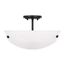 Two Light Semi-Flush Convertible Pendant<br /><span style="color:#4AB0CE;">Entrega: 4-10 dias en USA</span><br /><span style="color:#4AB0CE;font-size:60%;">PREGUNTE POR ENTREGA EN PANAMA</span><br />Collection: Kerrville<br />Finish: Midnight Black