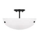 Two Light Semi-Flush Convertible Pendant<br /><span style="color:#4AB0CE;">Entrega: 6-7 semanas en USA</span><br /><span style="color:#4AB0CE;font-size:60%;">PREGUNTE POR ENTREGA EN PANAMA</span><br />Collection: Kerrville<br />Finish: Midnight Black