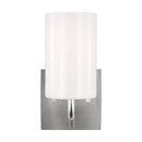 Generation Lighting - GLV1001BS - One Light Vanity - Rhett - Brushed Steel