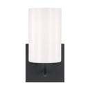Generation Lighting - GLV1001MBK - One Light Vanity - Rhett - Midnight Black