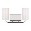 Generation Lighting - GLV1002CH - Two Light Vanity - Rhett - Chrome