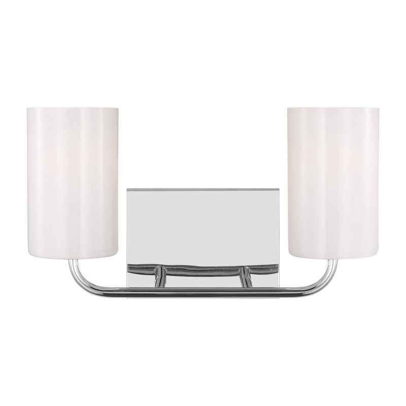 Generation Lighting - GLV1002CH - Two Light Vanity - Rhett - Chrome