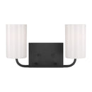 Generation Lighting - GLV1002MBK - Two Light Vanity - Rhett - Midnight Black