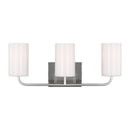 Generation Lighting - GLV1003BS - Three Light Vanity - Rhett - Brushed Steel