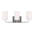 Generation Lighting - GLV1003BS - Three Light Vanity - Rhett - Brushed Steel