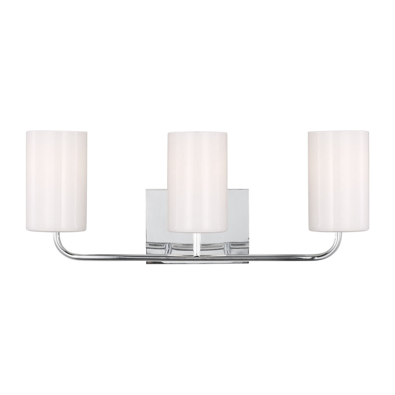 Generation Lighting - GLV1003CH - Three Light Vanity - Rhett - Chrome