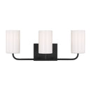 Generation Lighting - GLV1003MBK - Three Light Vanity - Rhett - Midnight Black