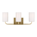 Generation Lighting - GLV1003SB - Three Light Vanity - Rhett - Satin Brass