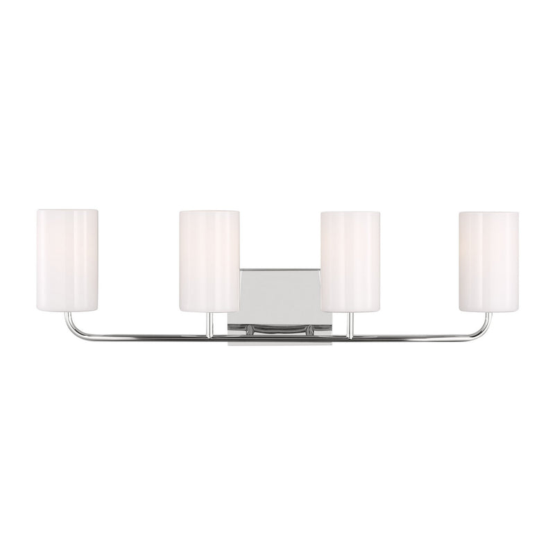 Generation Lighting - GLV1004CH - Four Light Vanity - Rhett - Chrome
