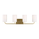 Generation Lighting - GLV1004SB - Four Light Vanity - Rhett - Satin Bronze