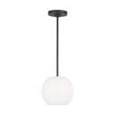 Generation Lighting - GLP1011MBK - One Light Mini Pendant - Rory - Midnight Black