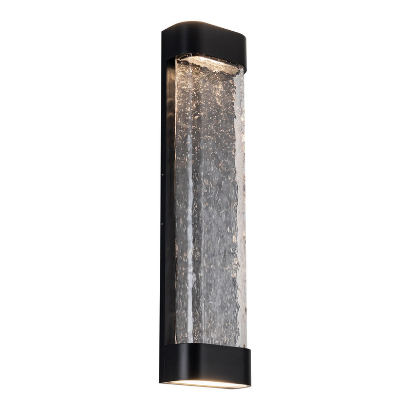 LED Exterior Wall Sconce<br /><span style="color:#4AB0CE;">Entrega: 4-10 dias en USA</span><br /><span style="color:#4AB0CE;font-size:60%;">PREGUNTE POR ENTREGA EN PANAMA</span><br />Collection: Moondew<br />Finish: Black