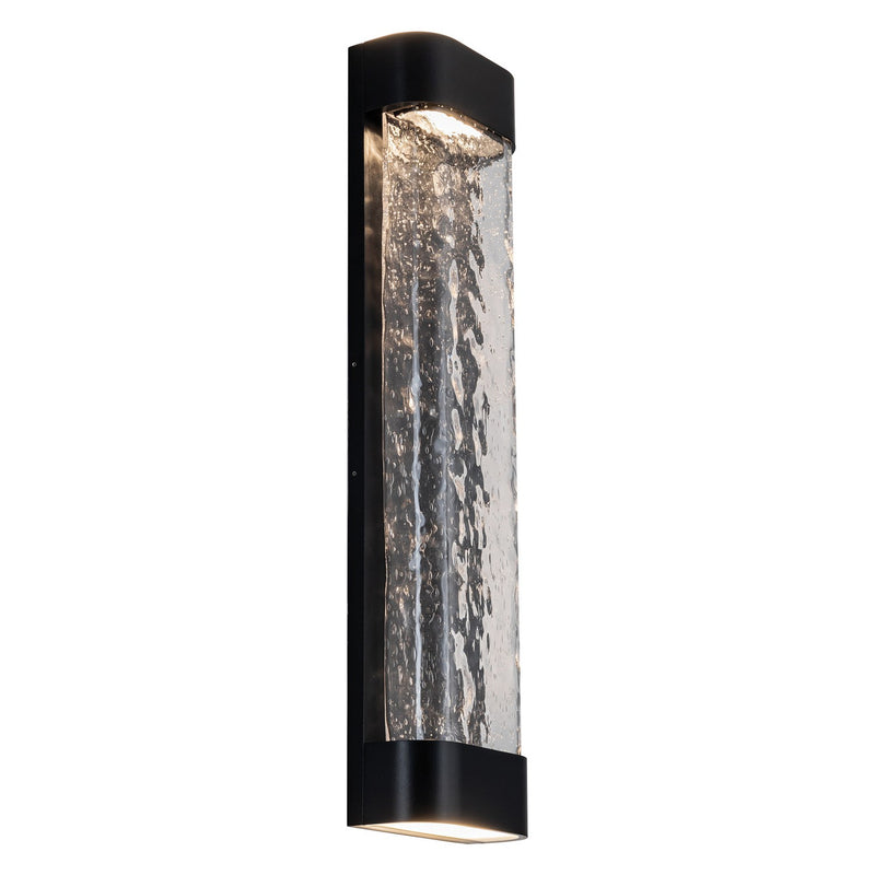 LED Exterior Wall Sconce<br /><span style="color:#4AB0CE;">Entrega: 4-10 dias en USA</span><br /><span style="color:#4AB0CE;font-size:60%;">PREGUNTE POR ENTREGA EN PANAMA</span><br />Collection: Moondew<br />Finish: Black