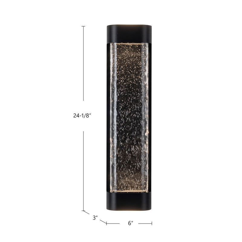 Kuzco Lighting - EW75724-BK - LED Exterior Wall Sconce - Moondew - Black