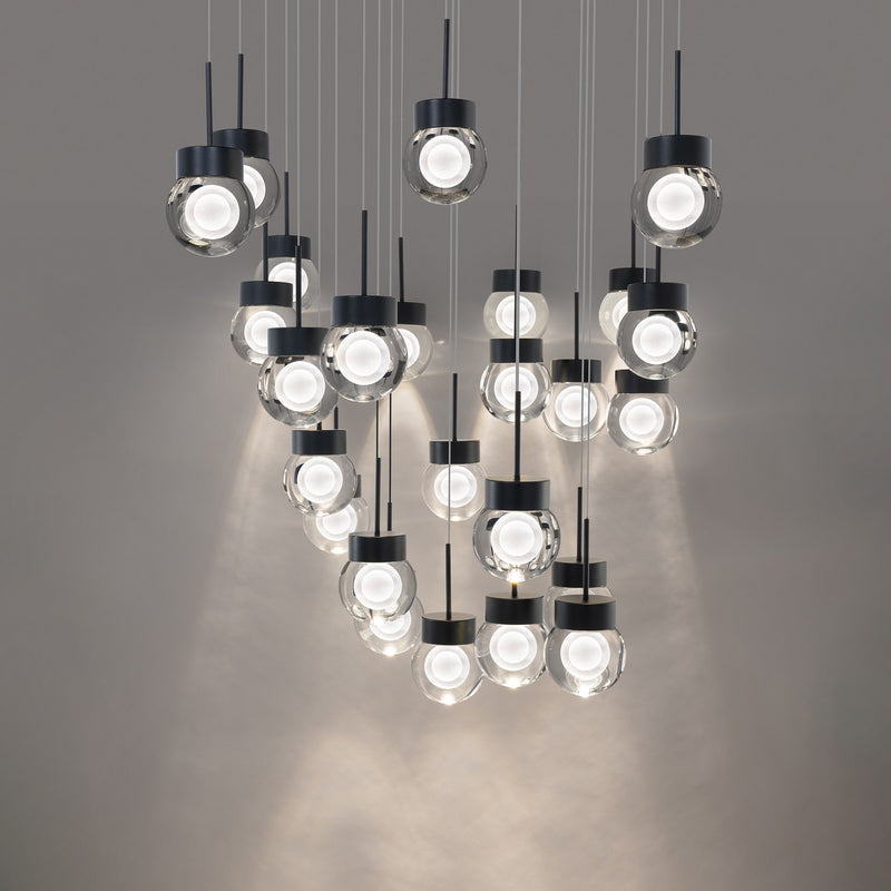 LED Pendant<br /><span style="color:#4AB0CE;">Entrega: 4-10 dias en USA</span><br /><span style="color:#4AB0CE;font-size:60%;">PREGUNTE POR ENTREGA EN PANAMA</span><br />Collection: Double Bubble<br />Finish: Black