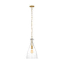 Visual Comfort Studio - AEP1071BBSCG - One Light Pendant - Athena - Burnished Brass