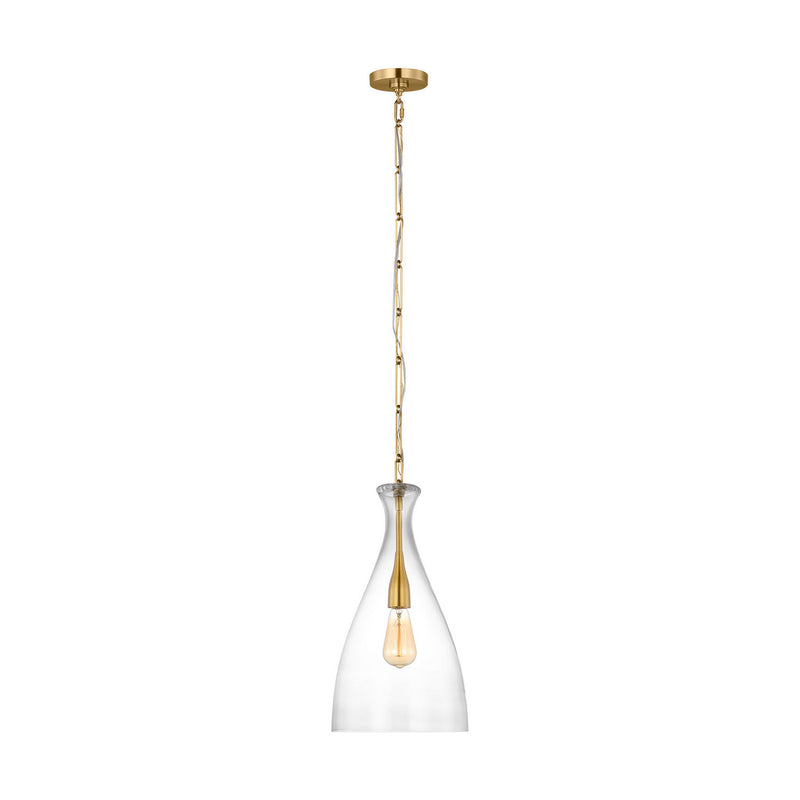 Visual Comfort Studio - AEP1071BBSCG - One Light Pendant - Athena - Burnished Brass