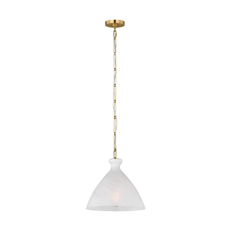 One Light Pendant<br /><span style="color:#4AB0CE;">Entrega: 4-10 dias en USA</span><br /><span style="color:#4AB0CE;font-size:60%;">PREGUNTE POR ENTREGA EN PANAMA</span><br />Collection: Athena<br />Finish: Burnished Brass