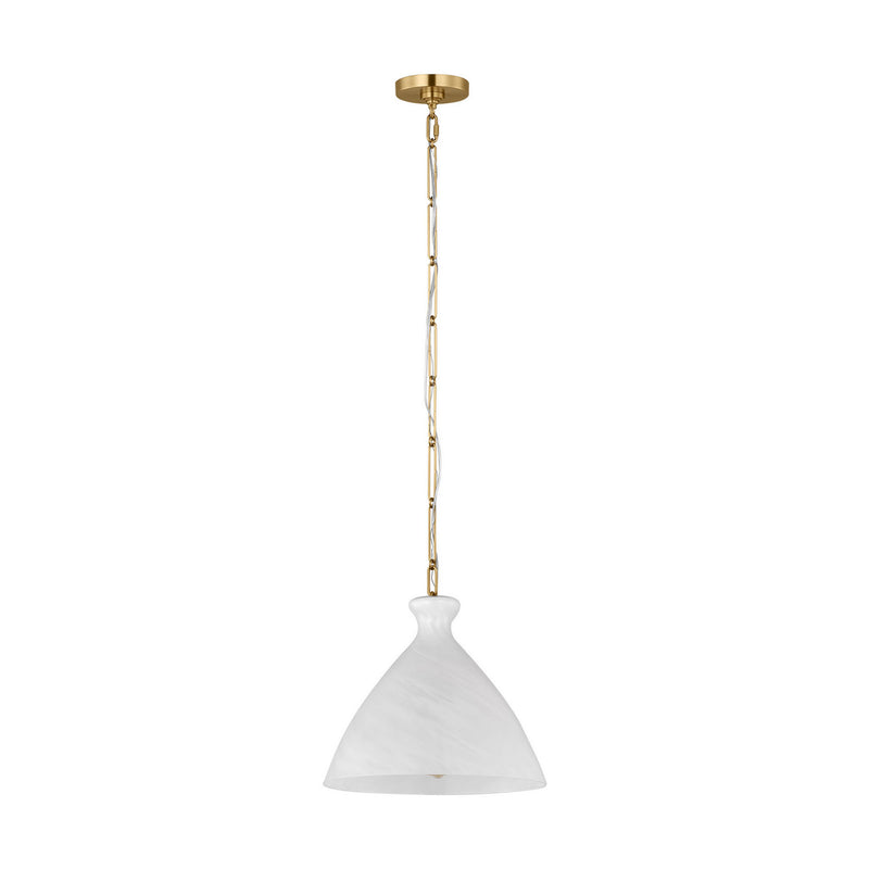 One Light Pendant<br /><span style="color:#4AB0CE;">Entrega: 4-10 dias en USA</span><br /><span style="color:#4AB0CE;font-size:60%;">PREGUNTE POR ENTREGA EN PANAMA</span><br />Collection: Athena<br />Finish: Burnished Brass