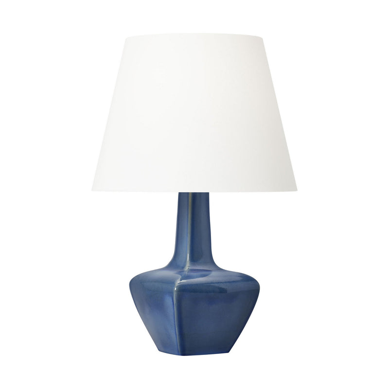 One Light Table Lamp<br /><span style="color:#4AB0CE;">Entrega: 4-10 dias en USA</span><br /><span style="color:#4AB0CE;font-size:60%;">PREGUNTE POR ENTREGA EN PANAMA</span><br />Collection: Diogo<br />Finish: Blue Anglia Crackle