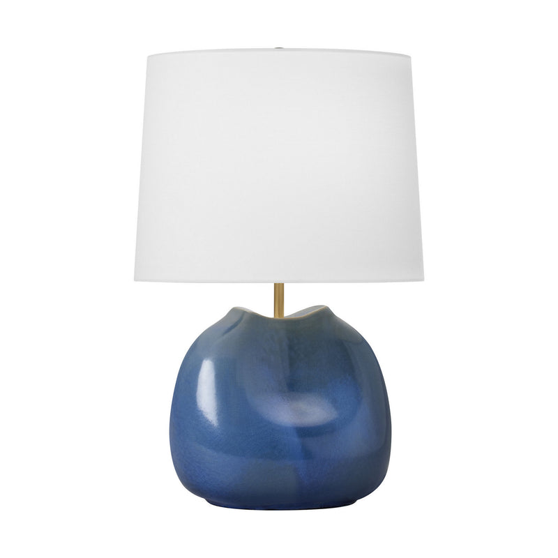 One Light Table Lamp<br /><span style="color:#4AB0CE;">Entrega: 13-14 semanas en USA</span><br /><span style="color:#4AB0CE;font-size:60%;">PREGUNTE POR ENTREGA EN PANAMA</span><br />Collection: Ulla<br />Finish: Blue Anglia Crackle