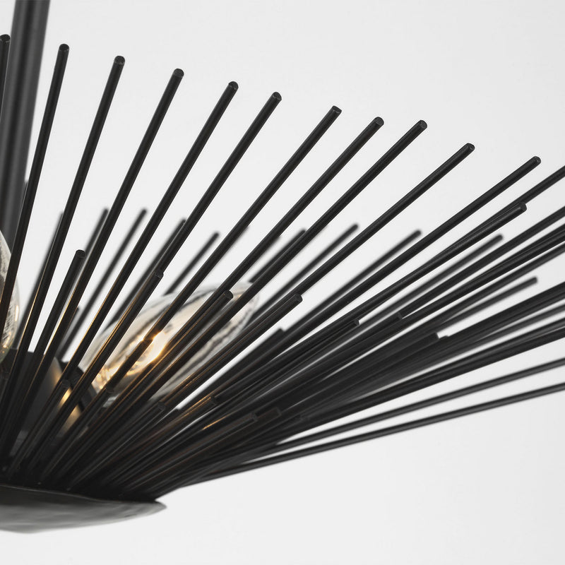 Three Light Semi-Flush Mount<br /><span style="color:#4AB0CE;">Entrega: 4-10 dias en USA</span><br /><span style="color:#4AB0CE;font-size:60%;">PREGUNTE POR ENTREGA EN PANAMA</span><br />Collection: Helios<br />Finish: Aged Iron