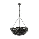 Six Light Pendant<br /><span style="color:#4AB0CE;">Entrega: 4-10 dias en USA</span><br /><span style="color:#4AB0CE;font-size:60%;">PREGUNTE POR ENTREGA EN PANAMA</span><br />Collection: Kelan<br />Finish: Aged Iron