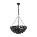 Six Light Pendant<br /><span style="color:#4AB0CE;">Entrega: 4-10 dias en USA</span><br /><span style="color:#4AB0CE;font-size:60%;">PREGUNTE POR ENTREGA EN PANAMA</span><br />Collection: Kelan<br />Finish: Aged Iron