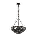Six Light Pendant<br /><span style="color:#4AB0CE;">Entrega: 4-10 dias en USA</span><br /><span style="color:#4AB0CE;font-size:60%;">PREGUNTE POR ENTREGA EN PANAMA</span><br />Collection: Kelan<br />Finish: Aged Iron