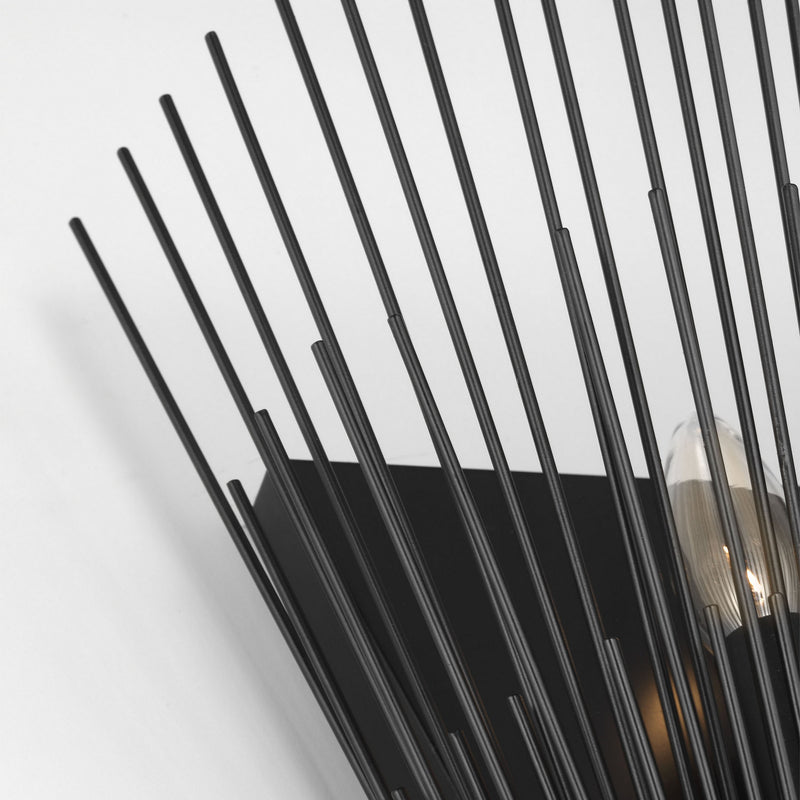 Three Light Pocket Sconce<br /><span style="color:#4AB0CE;">Entrega: 4-10 dias en USA</span><br /><span style="color:#4AB0CE;font-size:60%;">PREGUNTE POR ENTREGA EN PANAMA</span><br />Collection: Helios<br />Finish: Aged Iron