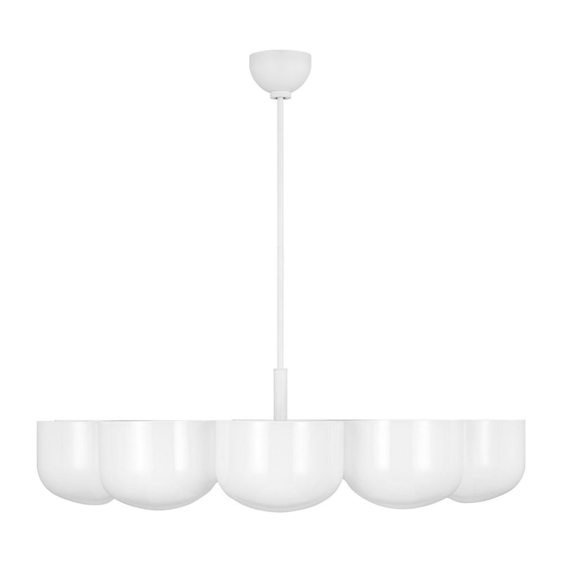 Ten Light Chandelier<br /><span style="color:#4AB0CE;">Entrega: 4-10 dias en USA</span><br /><span style="color:#4AB0CE;font-size:60%;">PREGUNTE POR ENTREGA EN PANAMA</span><br />Collection: Cheverny<br />Finish: Matte White