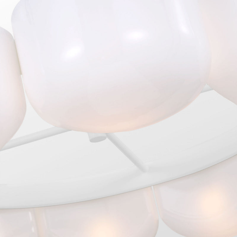 Ten Light Chandelier<br /><span style="color:#4AB0CE;">Entrega: 4-10 dias en USA</span><br /><span style="color:#4AB0CE;font-size:60%;">PREGUNTE POR ENTREGA EN PANAMA</span><br />Collection: Cheverny<br />Finish: Matte White