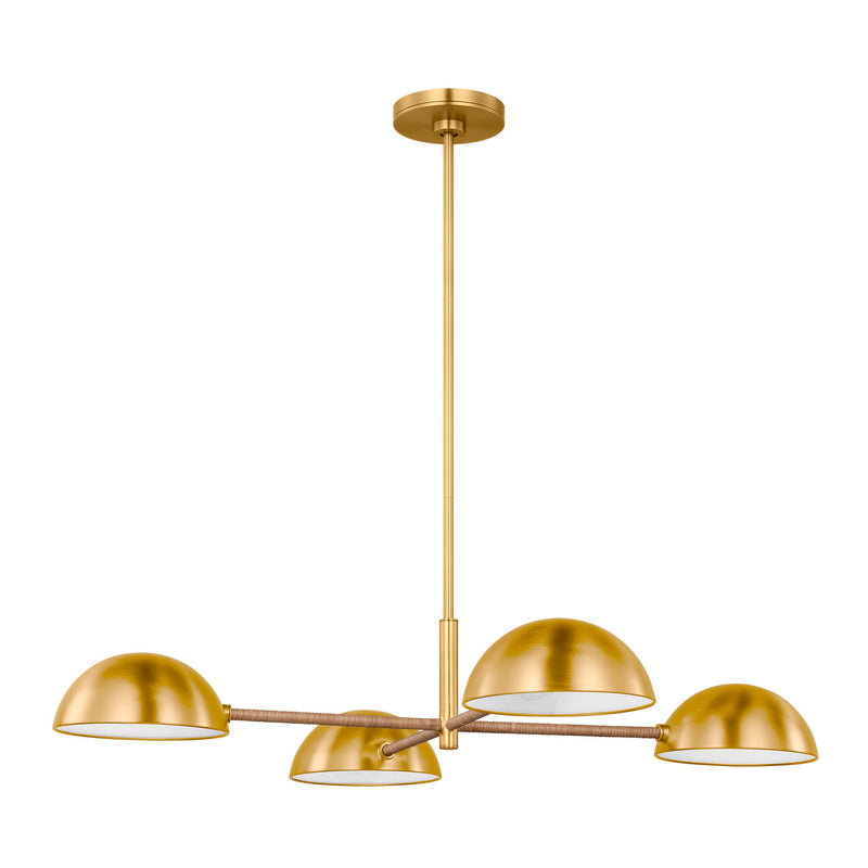 Four Light Chandelier<br /><span style="color:#4AB0CE;">Entrega: 4-10 dias en USA</span><br /><span style="color:#4AB0CE;font-size:60%;">PREGUNTE POR ENTREGA EN PANAMA</span><br />Collection: Balleroy<br />Finish: Burnished Brass