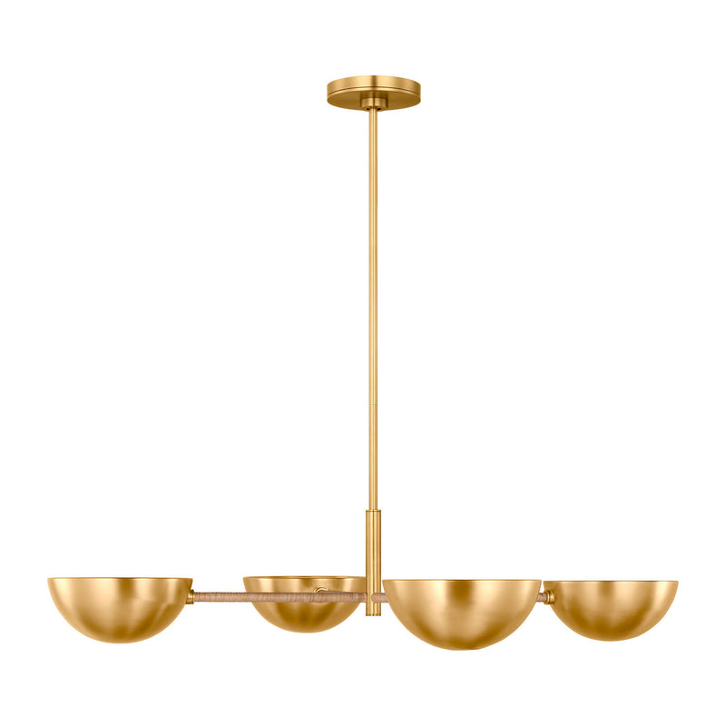 Four Light Chandelier<br /><span style="color:#4AB0CE;">Entrega: 4-10 dias en USA</span><br /><span style="color:#4AB0CE;font-size:60%;">PREGUNTE POR ENTREGA EN PANAMA</span><br />Collection: Balleroy<br />Finish: Burnished Brass