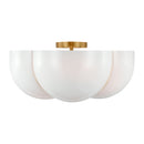 Four Light Semi-Flush Mount<br /><span style="color:#4AB0CE;">Entrega: 4-10 dias en USA</span><br /><span style="color:#4AB0CE;font-size:60%;">PREGUNTE POR ENTREGA EN PANAMA</span><br />Collection: Cheverny<br />Finish: Burnished Brass