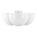 Four Light Semi-Flush Mount<br /><span style="color:#4AB0CE;">Entrega: 4-10 dias en USA</span><br /><span style="color:#4AB0CE;font-size:60%;">PREGUNTE POR ENTREGA EN PANAMA</span><br />Collection: Cheverny<br />Finish: Matte White