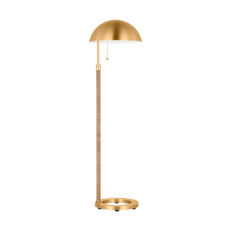 One Light Floor Lamp<br /><span style="color:#4AB0CE;">Entrega: 4-10 dias en USA</span><br /><span style="color:#4AB0CE;font-size:60%;">PREGUNTE POR ENTREGA EN PANAMA</span><br />Collection: Balleroy<br />Finish: Burnished Brass