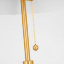 One Light Floor Lamp<br /><span style="color:#4AB0CE;">Entrega: 4-10 dias en USA</span><br /><span style="color:#4AB0CE;font-size:60%;">PREGUNTE POR ENTREGA EN PANAMA</span><br />Collection: Balleroy<br />Finish: Burnished Brass