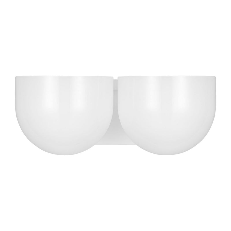Two Light Vanity<br /><span style="color:#4AB0CE;">Entrega: 4-10 dias en USA</span><br /><span style="color:#4AB0CE;font-size:60%;">PREGUNTE POR ENTREGA EN PANAMA</span><br />Collection: Cheverny<br />Finish: Matte White