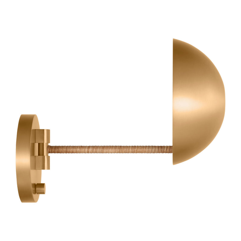 One Light Wall Sconce<br /><span style="color:#4AB0CE;">Entrega: 4-10 dias en USA</span><br /><span style="color:#4AB0CE;font-size:60%;">PREGUNTE POR ENTREGA EN PANAMA</span><br />Collection: Balleroy<br />Finish: Burnished Brass