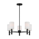 Five Light Chandelier<br /><span style="color:#4AB0CE;">Entrega: 4-10 dias en USA</span><br /><span style="color:#4AB0CE;font-size:60%;">PREGUNTE POR ENTREGA EN PANAMA</span><br />Collection: Manor<br />Finish: Midnight Black