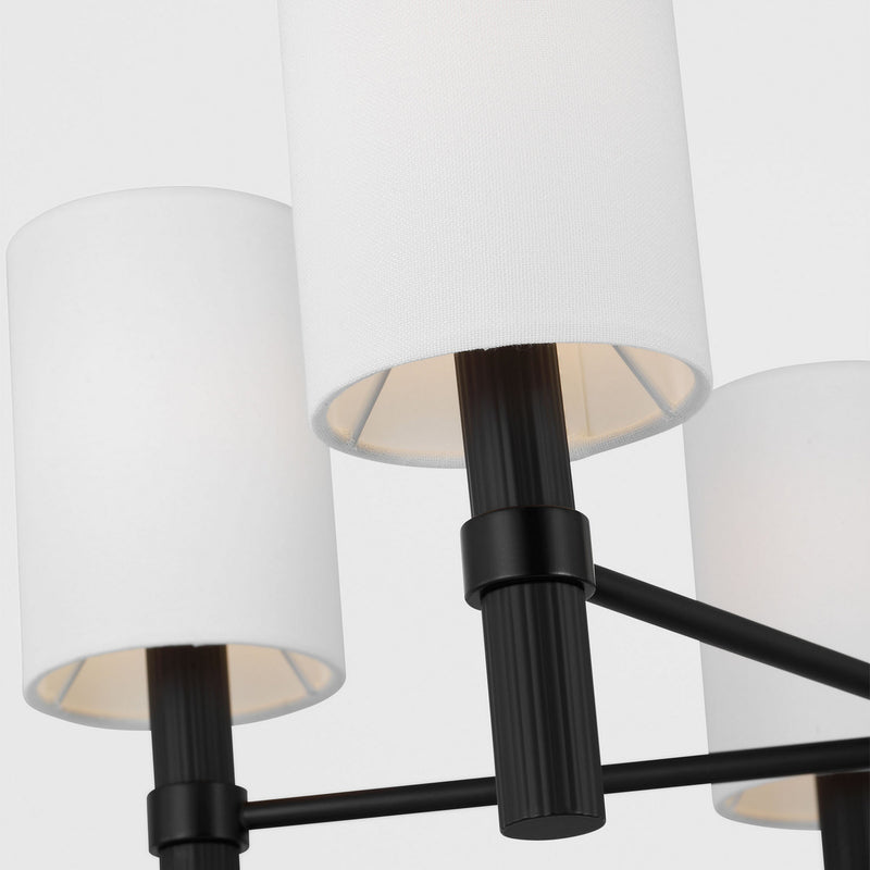 Five Light Chandelier<br /><span style="color:#4AB0CE;">Entrega: 4-10 dias en USA</span><br /><span style="color:#4AB0CE;font-size:60%;">PREGUNTE POR ENTREGA EN PANAMA</span><br />Collection: Manor<br />Finish: Midnight Black