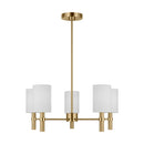 Five Light Chandelier<br /><span style="color:#4AB0CE;">Entrega: 4-10 dias en USA</span><br /><span style="color:#4AB0CE;font-size:60%;">PREGUNTE POR ENTREGA EN PANAMA</span><br />Collection: Manor<br />Finish: Satin Brass