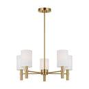 Five Light Chandelier<br /><span style="color:#4AB0CE;">Entrega: 4-10 dias en USA</span><br /><span style="color:#4AB0CE;font-size:60%;">PREGUNTE POR ENTREGA EN PANAMA</span><br />Collection: Manor<br />Finish: Satin Brass