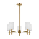 Five Light Chandelier<br /><span style="color:#4AB0CE;">Entrega: 4-10 dias en USA</span><br /><span style="color:#4AB0CE;font-size:60%;">PREGUNTE POR ENTREGA EN PANAMA</span><br />Collection: Manor<br />Finish: Satin Brass