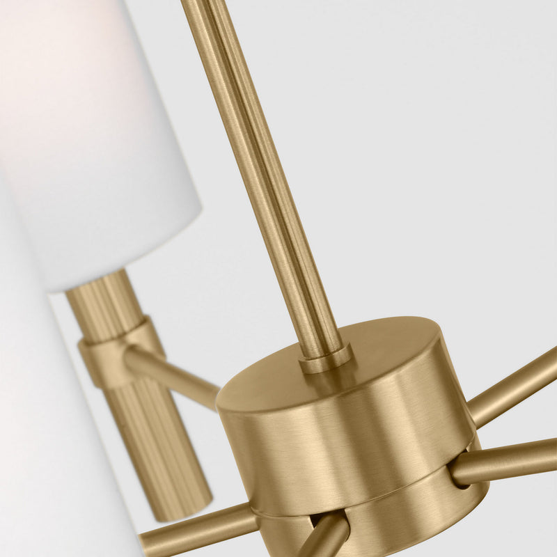 Visual Comfort Studio - DJC1135SB - Five Light Chandelier - Manor - Satin Brass